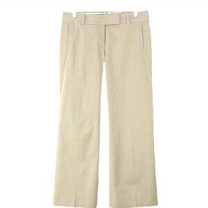 Ann Taylor Sz 6 x 29 Tan Cotton Stretch Blend Tab Waist Pant